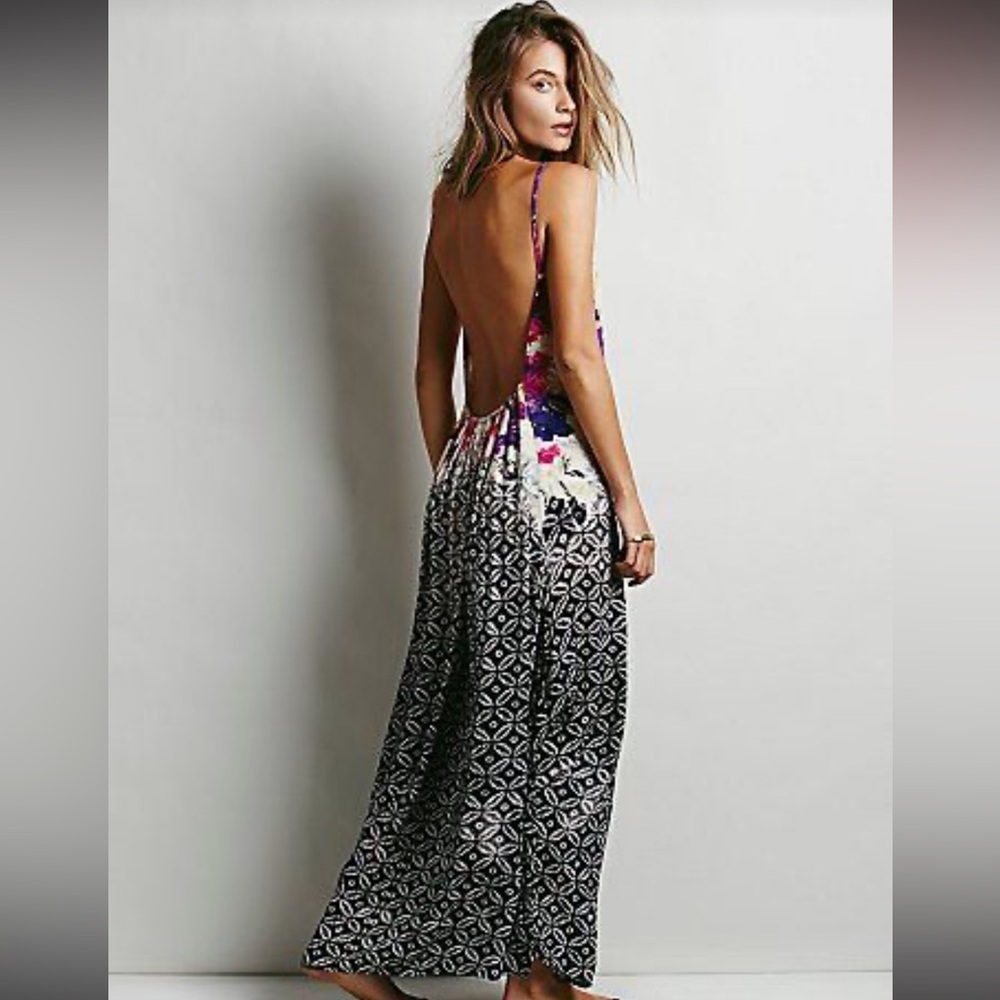 FREE PEOPLE Low Back Maxi Dress XS